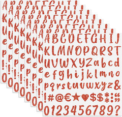 648 Pieces 1 Inch Glitter Letter Stickers Self Adhesive for Crafts & Decor