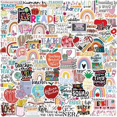 110Pcs Teacher Stickers, Appreciation Gifts in Bulk, Stickers