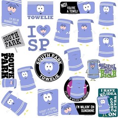 SOUTH PARK TOWELIE DIE CUT VINYL 50 CT STICKER PACK