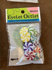 Eyelet Outlet Brads Lot of Food Home NEW 6 packs Card Making Scrapbooking