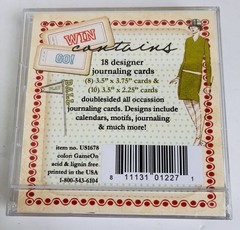 Lot of 2 Webster’s Pages Game On Deluxe Journaling Card Sets 36 Total Cards NIP