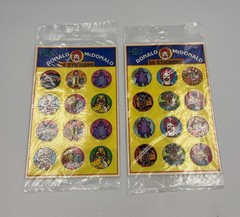 2 Packs 1983 Vintage Sticker Store McDonald’s Ronald McDonald Sealed Stickers