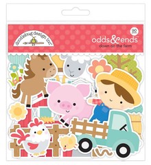Doodlebug Odds Ends Down on the Farm Animals Farmer Barn Tractor Well Ribbons