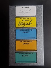 1″x2″ 500 PCS Exhibit Stickers Plaintiff’s Defendant’s 1*2 inches