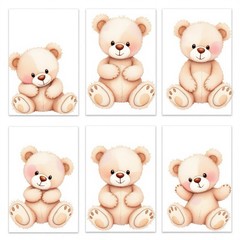 Teddy Bear Decoupage Rice Paper For Ornament-Wood Art A4 1 Sheet