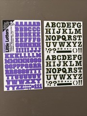 VARIOUS BRANDS Letter Stickers Scrapbooking Lot NIP