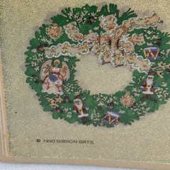Lot/6 VTG Gibson Christmas Stickers (5) Sealed & (1) Pack Missing One Sticker