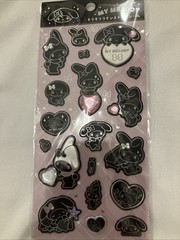 Brand New Sanrio Monotone Stone My Melody Sticker Sheet