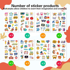 Welcome Back to School Stickers, 387PCS Teacher Motivational Stickers for Kids S