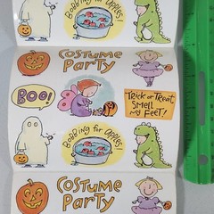 Vintage Frances Meyer Halloween Costume Party Sticker Roll Lot of 16 Sheets READ