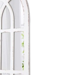 Rustic Long Arched Window Mirrors for Wall Decor 14 X 36 inch, Hanging Distre…