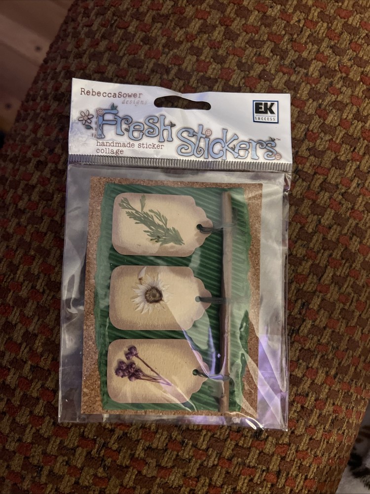 EK Success Rebecca Sower Design Handmade Fresh Collage Stickers Hanging Garden
