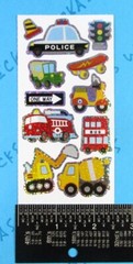 Vehicles Sticker Mod Prismatic Cop Bus Construction Firetruck Scooter