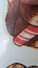Vintage Current Inc Stickers Christmas Critters Stickers Animals 1 Sheet READ