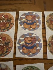 Vintage Stickers Lucy Rigg Teddy Bears Lot Of 18 Stickers