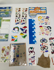 Large Vintage Scrapbooking Stickers Family Fun Amusement Park Mickey Mouse