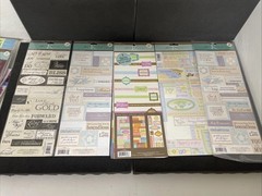 K&C Marcella K & Daisy Hill Recollections Scrapbooking Big Sheet Stickers BLK 69