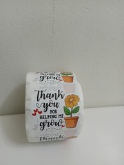 500 Thank You For Helping Me Grow Stickers Super Fast Shipping.