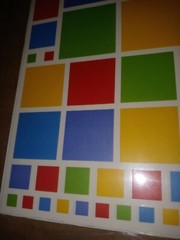 Mrs Grossmans Vellum stickers Color Blocks Squares Primary Colors 3 sheets new
