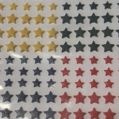 Stampin Up Resin Star EMBELLISHMENTS Rare Red, Yellow, Green, Blue Stars