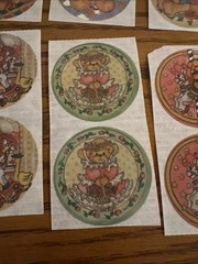Vintage Stickers Lucy Rigg Teddy Bears Lot Of 18 Stickers