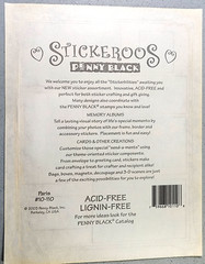 Penny Black Vintage Paris Eiffel Clear Stickers 2003 NOS Scrapbooking Stickeroos