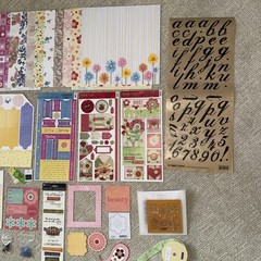 FLOWERS Themed Embelishment Kit