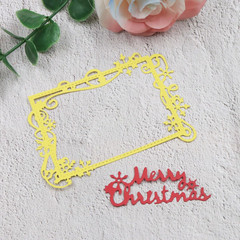 Merry Christmas Frame Die Cuts for Card Making Christian Theme Stamps Cutting Di