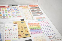 Mixed Brands Sticker Sheets Lot Assorted Designs Multicolor Craft Scrapbook