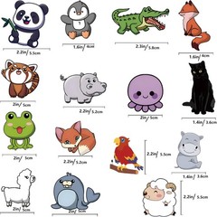 Waterproof 106PCS Non-Repeating Animal Stickers – Creative Fun for Everyone