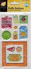 Lot of 8 Food scrapbook stickers -Recollections, Jolee’s, Punch Studio