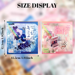 60 Sheets Japanese Sticker 700+Die Cut Glossy and Matte Stickers Kawaii Sticker