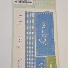 NEW Lot 8 MME Adhesive Twill Scrapbooking Kit Titles Word Labels Ribbon -G