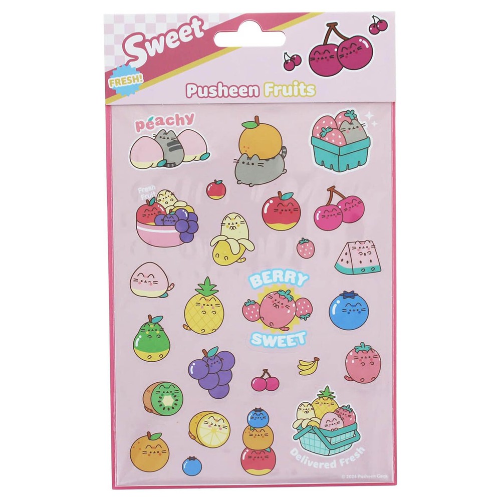Blue Printed Collectionss Pusheen Fruit Stickers -25 Scented Leaf