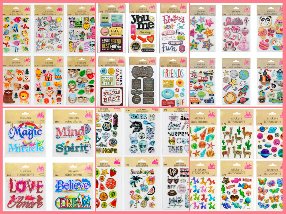 MEGA Sticker Lot GIRLY STUFF All Themes JoJo HALLMARK Kid Squad Girls Boys 4000+
