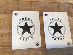 Star Playing Cards 2 Joker Swap/Junk Journal/Scrapbooking Texas Star Red
