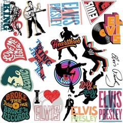 ELVIS ICONIC VARIETY DIE CUT VINYL 50 CT STICKER PACK