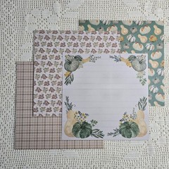 Give Thanks 12×12 Autumn Scrapbook Kit, Mixed Media Lot