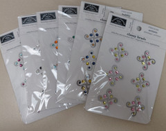 Crafts Karen Foster Classy Brads Bling Gems Lot 6 Packs No Dups