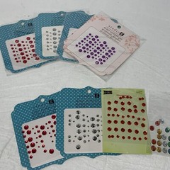 Scrapbook Embellishments Lot Of 8 Studio G 18 RHINESTONE ACCENTS 4 Sealed