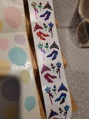 Mrs. Grossman’s Baby Toys Baseball Players Balloons Princess Sticker Roll Lot