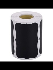 20 rolls 300x/Roll Black Labels Stickers For Kitchen Jars Food Storage New（20）