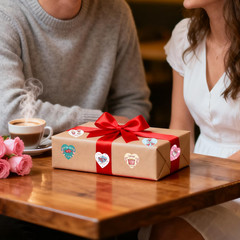 1000Pcs Valentine’S Day Heart Roll Sticker 1Inch I Love You Stickers for Packing