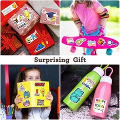 200pcs Back to School Stickers – Kids Stickers for School Scrapbook, Water Bo…
