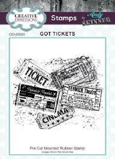 Creative Expressions RUBBER STAMP – GOT TICKETS