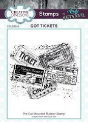 Creative Expressions RUBBER STAMP – GOT TICKETS