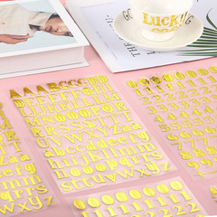 12 Sheets Gold Self Adhesive Alphabet Letter Stickers for Graduation Cap Small G