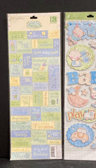 4 Packages Baby Boy Theme Scrapbooking Stickers and Transfers K&C Me & My BIG +