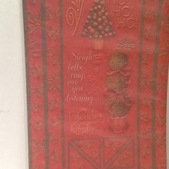 Christmas Embossed 12″ Holly Borders Premium SCRAPBOOK Stickers by K & Company
