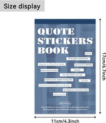 2346PCS Quote Stickers,48 Sheets Scrapbook Supplies Kit Word Stickers for Jou…